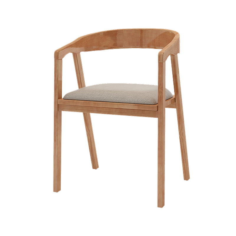 Fixed Modern Dinette Set 1/7 Pcs Brown Solid Wood Furniture for Home