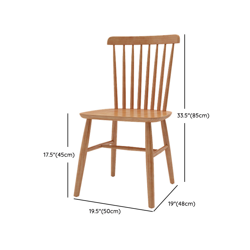 Fixed Modern Dinette Set 1/7 Pcs Brown Solid Wood Furniture for Home