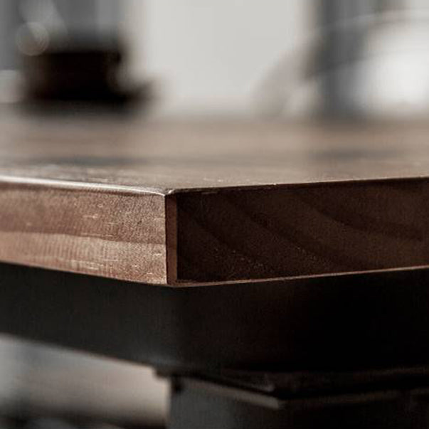 Industrial Solid Wood Furniture 1/4/5 Pcs Standard Height Dining Room Table Set