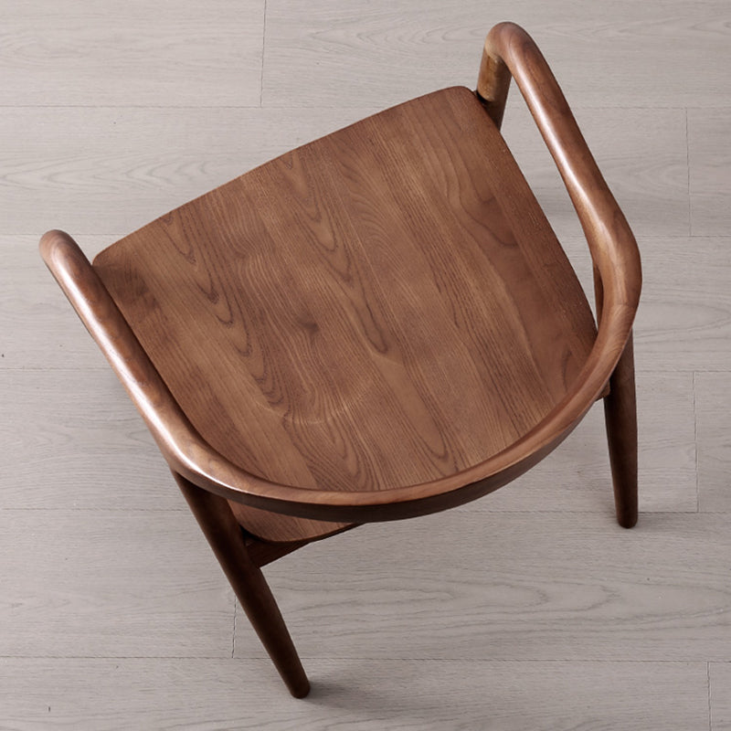 Solid Wood Dining Chairs Nordic Style Open Back Dining Chair