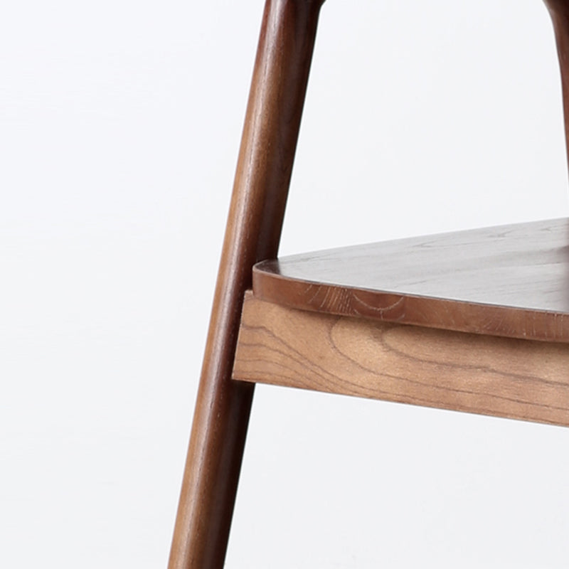 Solid Wood Dining Chairs Nordic Style Open Back Dining Chair