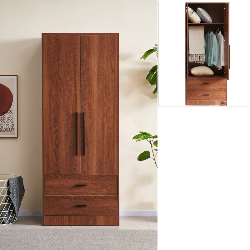 Modern Wooden Frame Armoire Freestanding Multifunctional Wardrobe