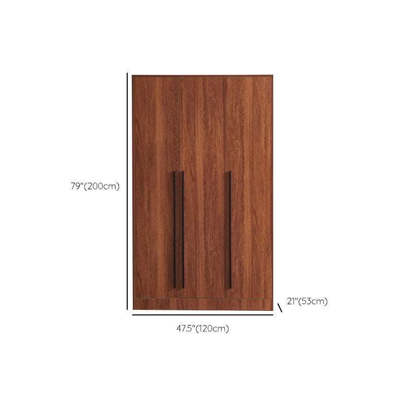 Modern Wooden Frame Armoire Freestanding Multifunctional Wardrobe