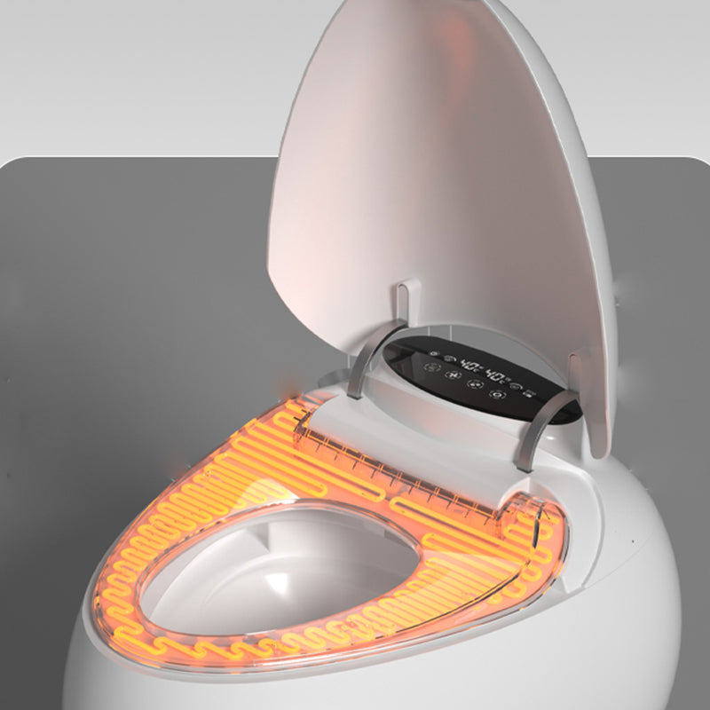 Contemporary Floor Mount Toilet Bowl Heated Seat Included Urine Toilet for Washroom