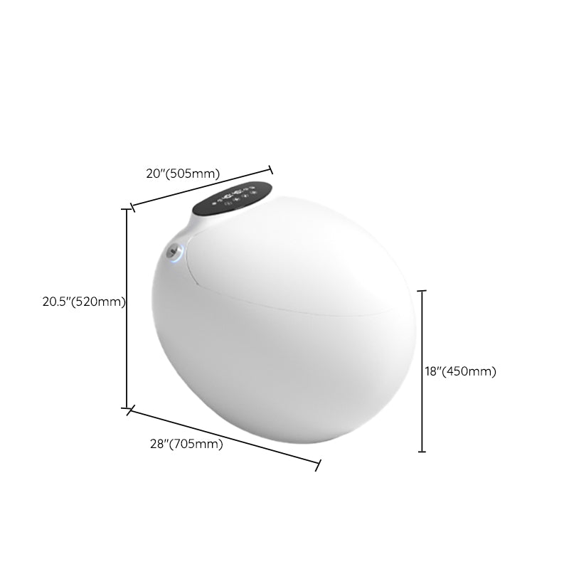 Contemporary Floor Mount Toilet Bowl Heated Seat Included Urine Toilet for Washroom