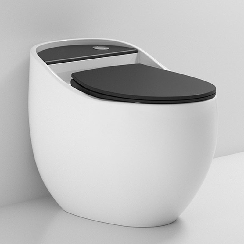 Contemporary Siphon Jet Toilet Bowl Slow Close Seat Included Urine Toilet for Washroom