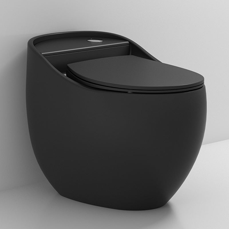 Contemporary Siphon Jet Toilet Bowl Slow Close Seat Included Urine Toilet for Washroom