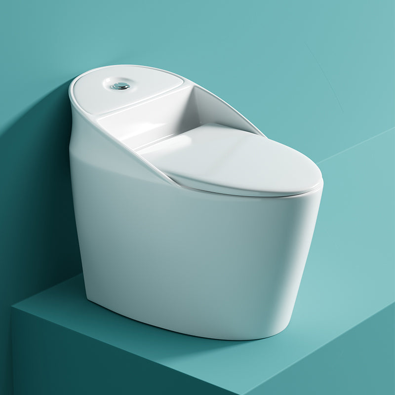 Contemporary Siphon Jet Toilet Bowl Slow Close Seat Included Urine Toilet for Washroom