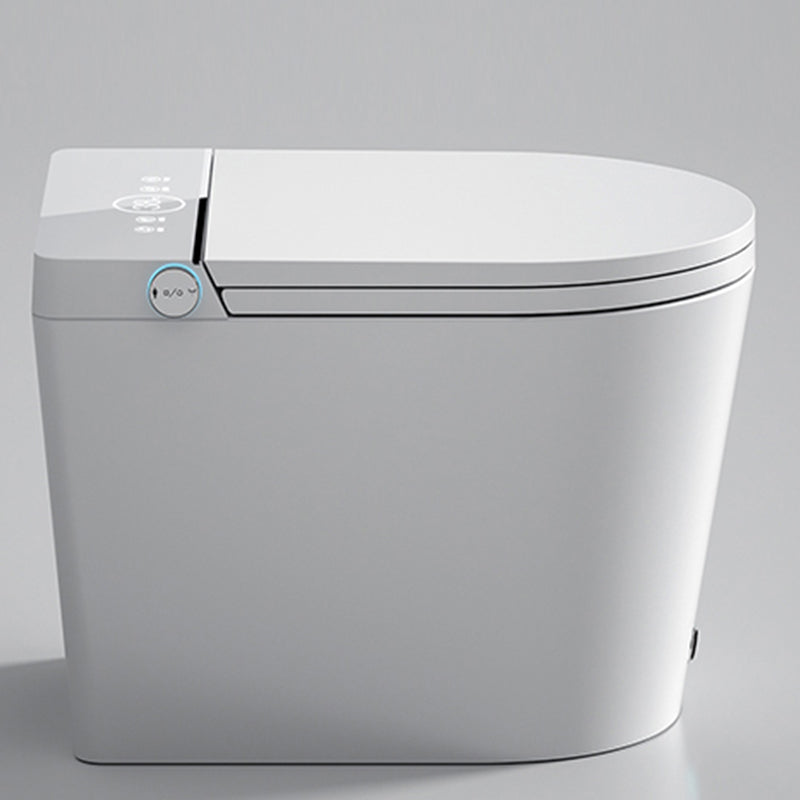 Contemporary Floor Mount Toilet Heated Seat Included Urine Toilet for Washroom
