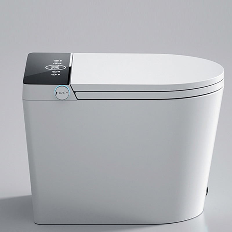 Contemporary Floor Mount Toilet Heated Seat Included Urine Toilet for Washroom