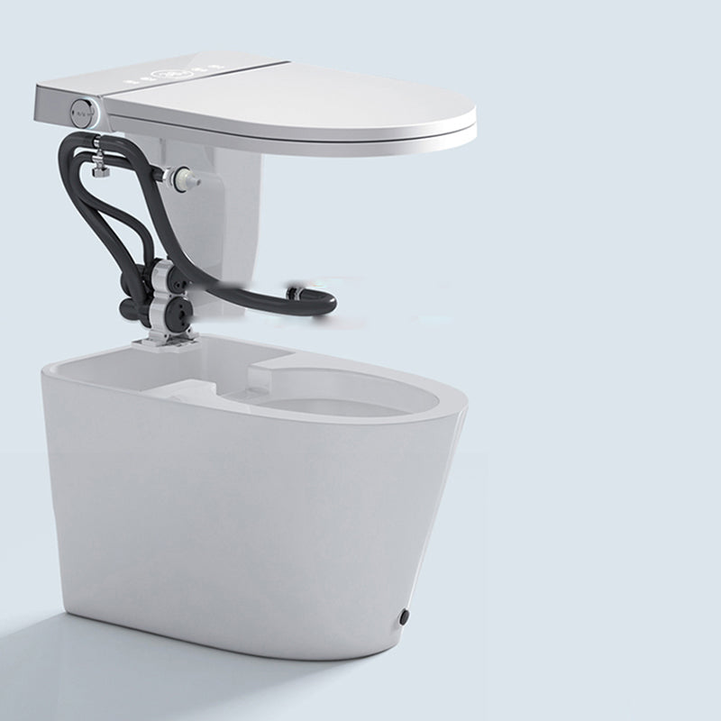 Contemporary Floor Mount Toilet Heated Seat Included Urine Toilet for Washroom