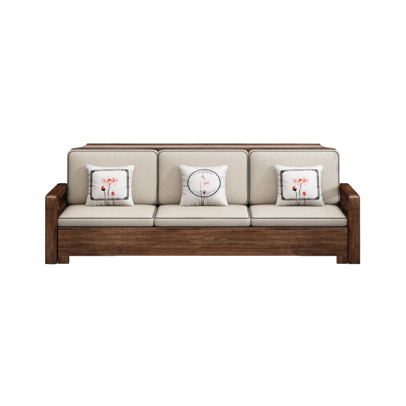 L-Shaped Square Arms Sofas Water Resistant Wooden Sectionals