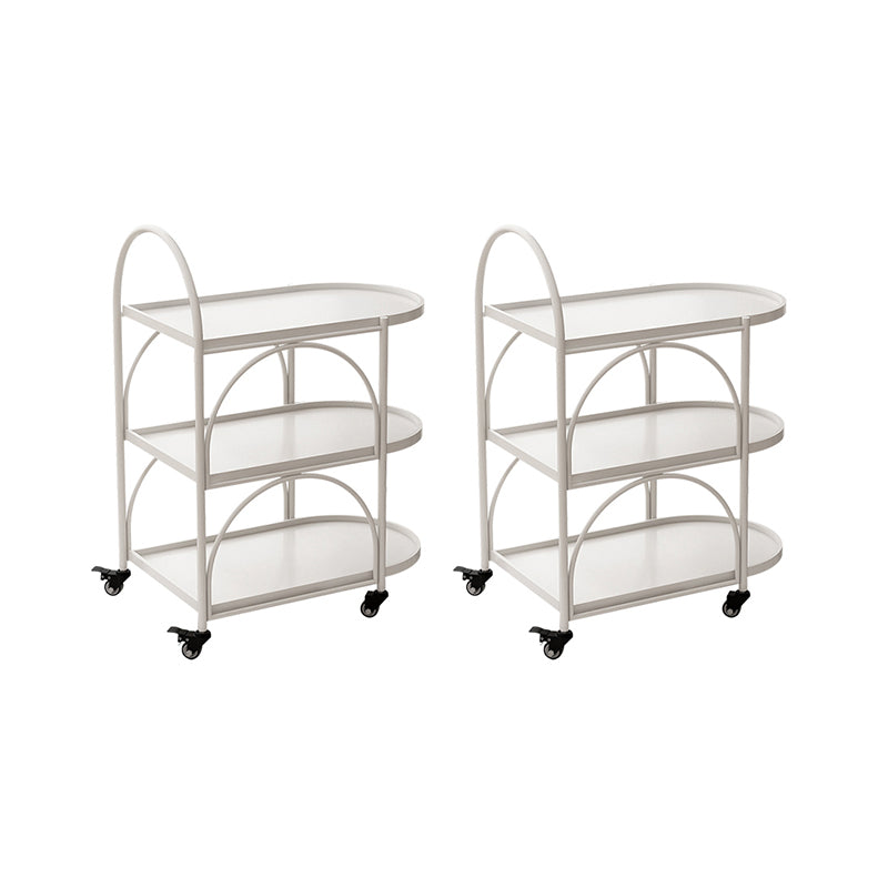 14" Wide Contemporary Corner Table 3-Tier Side Table with Storage