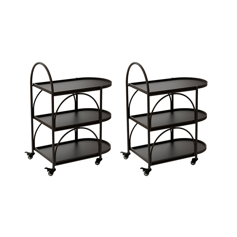 14" Wide Contemporary Corner Table 3-Tier Side Table with Storage