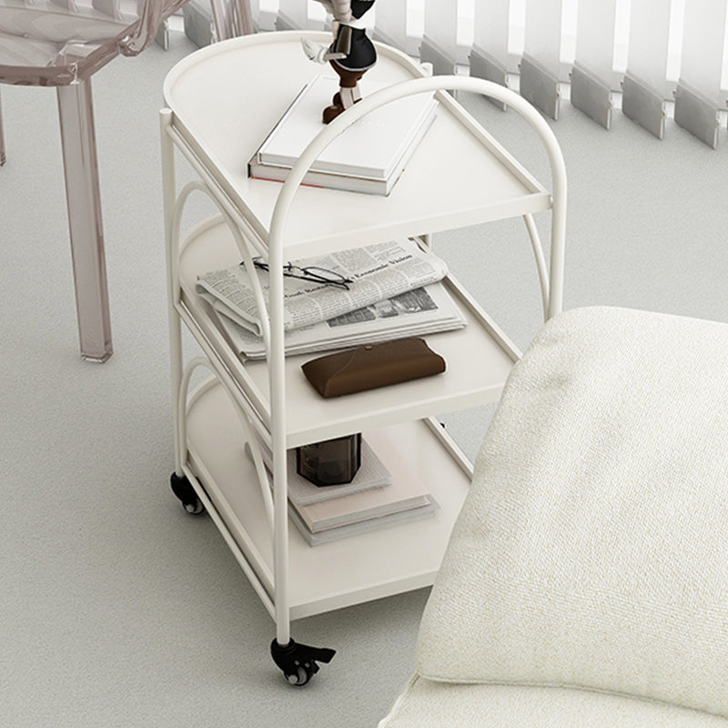 14" Wide Contemporary Corner Table 3-Tier Side Table with Storage