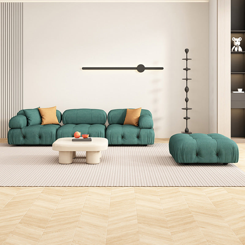 35" Wide Contemporary Sofa Forest Green Stain Resistant Seating