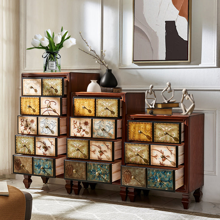 Traditional Storage Chest Solid Wood Dresser with 3/4/5 Drawers , 16.38 Inch W