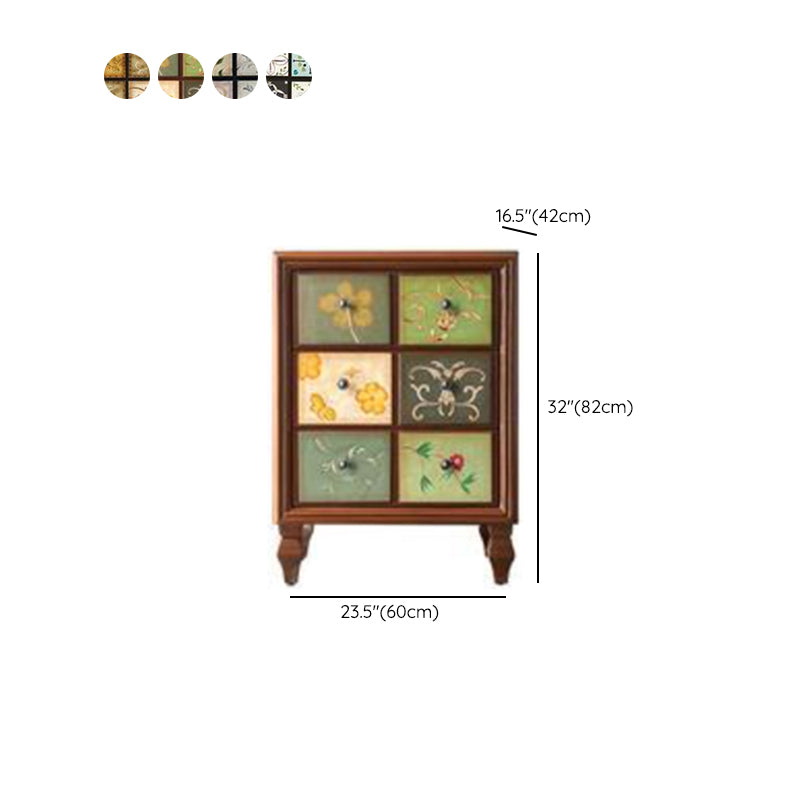 Traditional Storage Chest Solid Wood Dresser with 3/4/5 Drawers , 16.38 Inch W