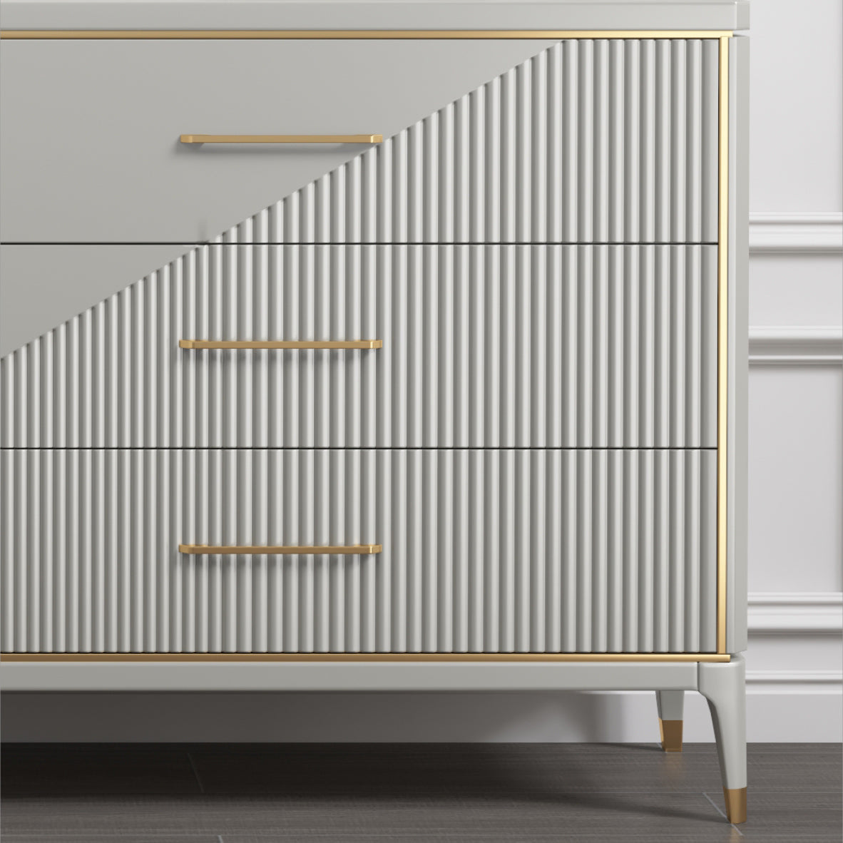 Classic Glam Storage Chest 3/5/6/10 Drawers Double Dresser , 15.6 Inch Width