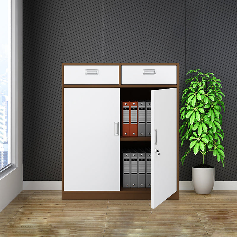 Industrial File Cabinet Steel Frame Adjustable Storage Shelves File Cabinet with Drawers