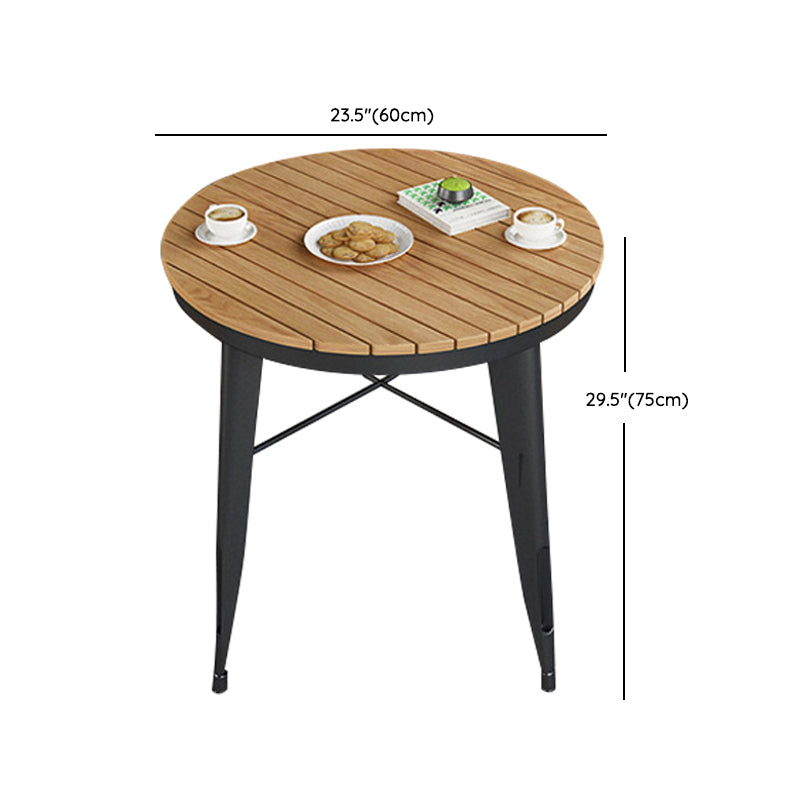 Modern Wood Patio Dining Table 1/3/5/7 Pieces Geometric Outdoor Dining Set