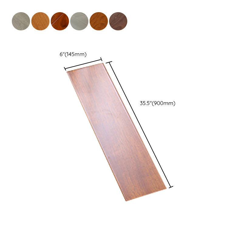 Brown Pear Wood Laminate Plank Flooring Scratch Resistant Click Lock Laminate Floor