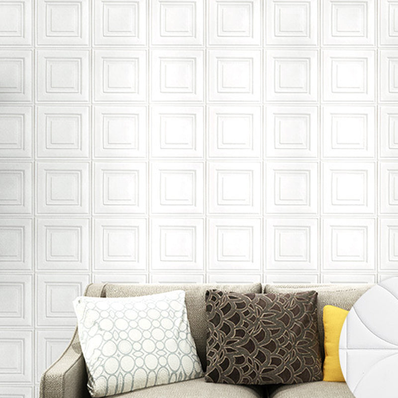 Contemporary Wall Plank 3D Brick Bathroom Wall Panels Set of 2