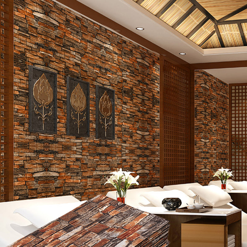 Industrial Wall Plank 3D Brick Wall Panels Waterproof Stick Wall Tile Set of 10