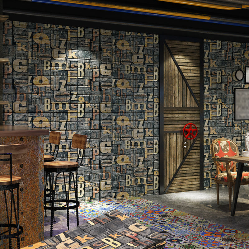 Industrial Wall Plank 3D Brick Wall Panels Waterproof Stick Wall Tile Set of 10