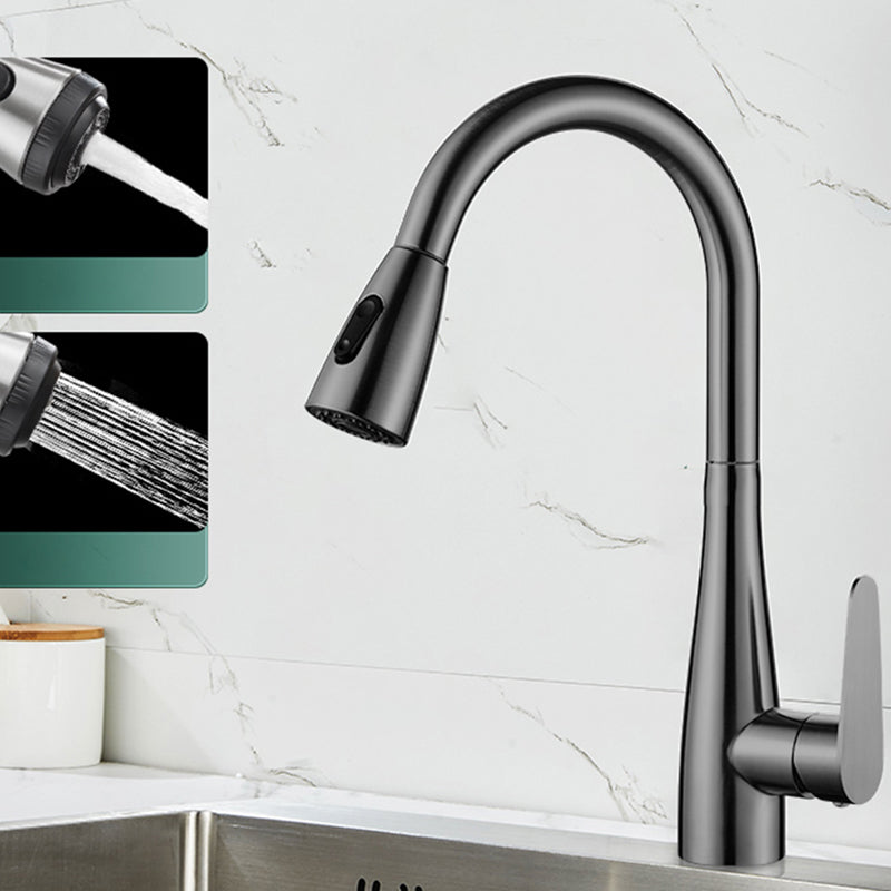 Modern Spring Spout Water Filler One Handle High Arch Kitchen Faucet