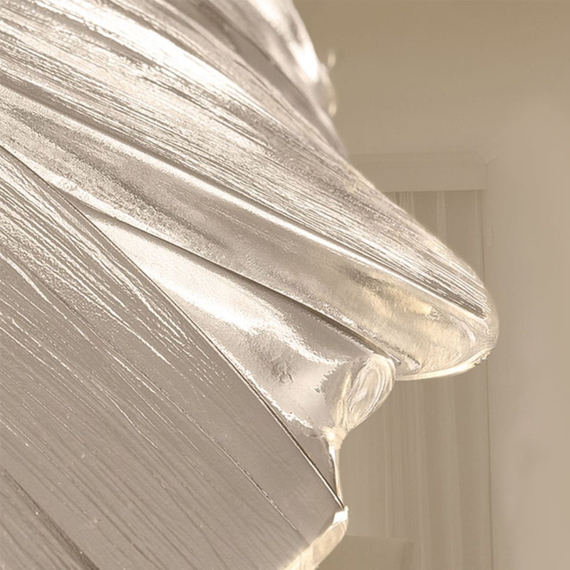 Modern Ceiling Lamp Glass Flush Mount Light Fixture for Bedroom Corridor