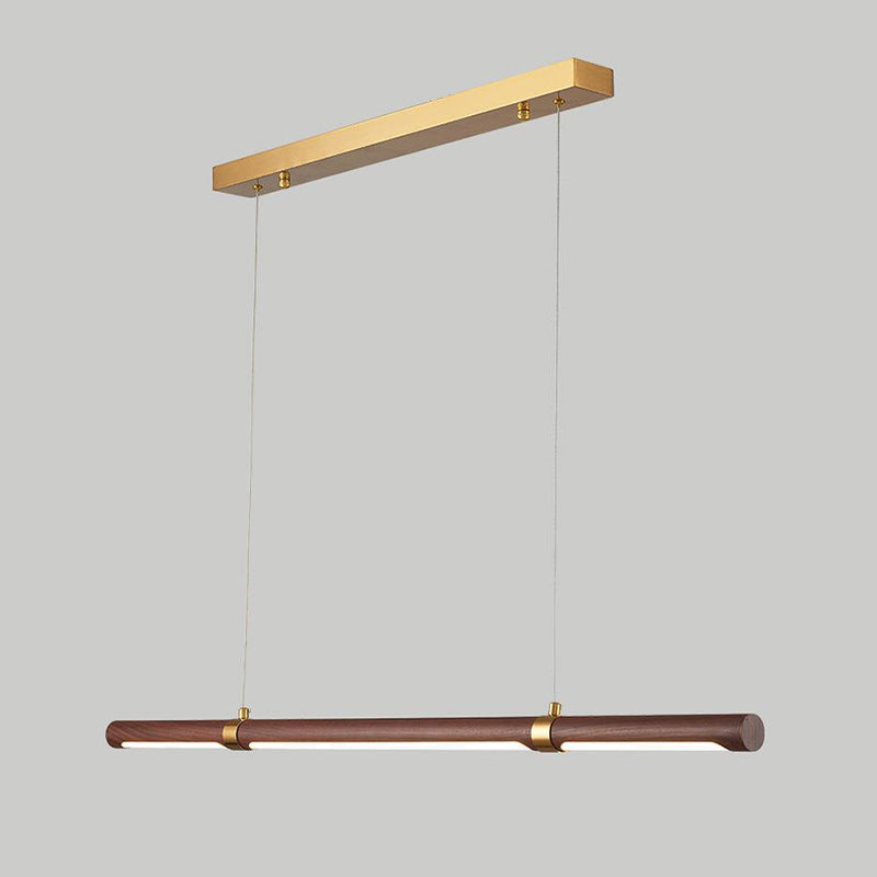 Single Brown Modern Ceiling Light LED Kitchen Island Lighting for Dining Table