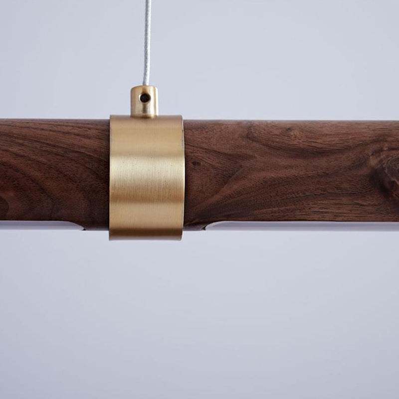 Single Brown Modern Ceiling Light LED Kitchen Island Lighting for Dining Table