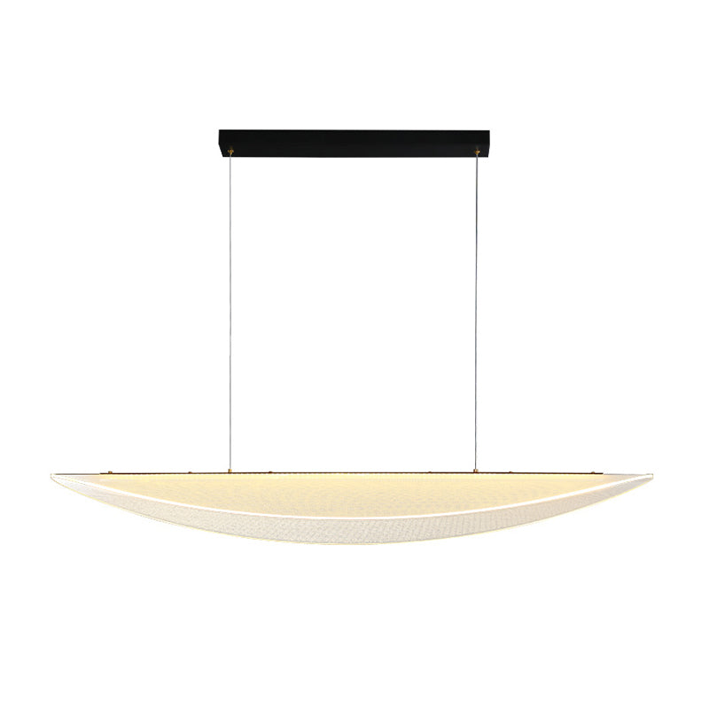 Modernism Single Black Kitchen Island Lighting Acrylic Island Pendant Lighting