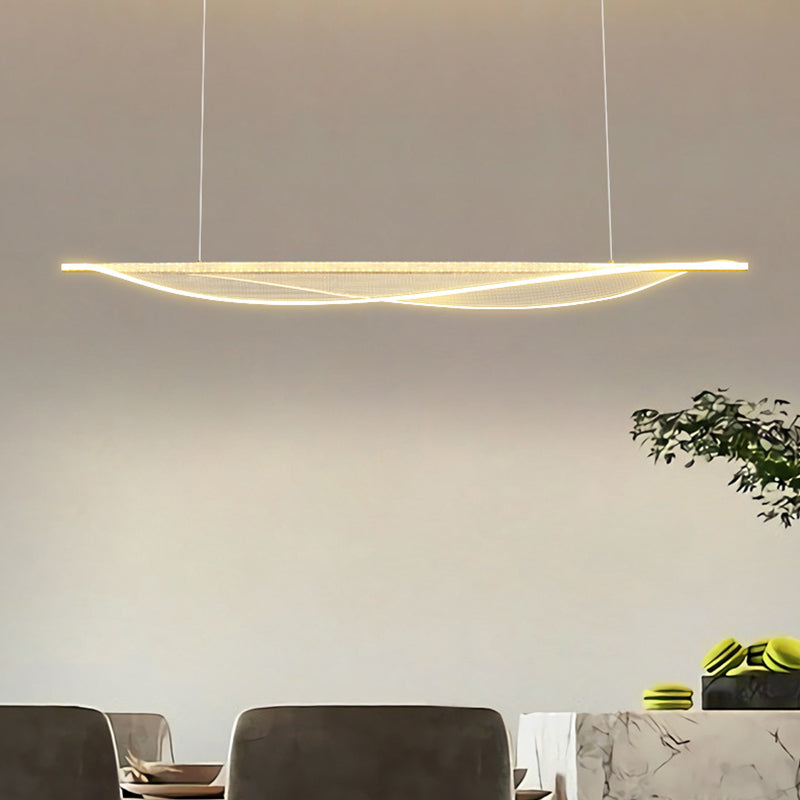 Modernism Single Black Kitchen Island Lighting Acrylic Island Pendant Lighting
