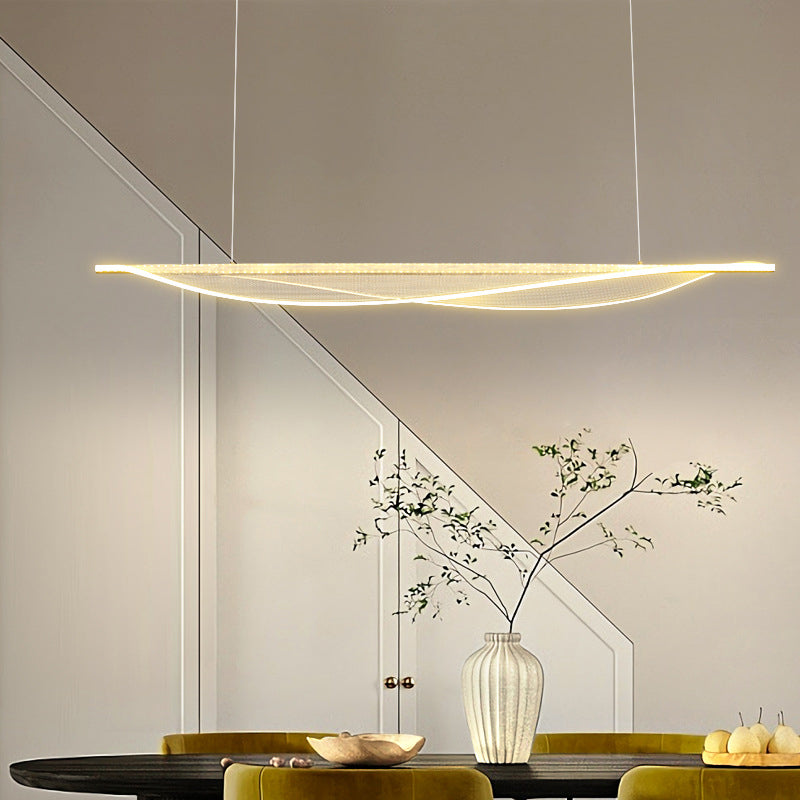 Modernism Single Black Kitchen Island Lighting Acrylic Island Pendant Lighting