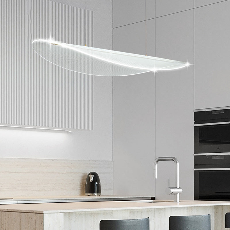 Modernism Single Black Kitchen Island Lighting Acrylic Island Pendant Lighting