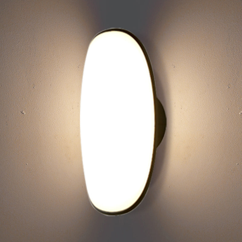 Simple Wall Sconce Curl Outdoor Wall Light Fixture with Acrylic Shade