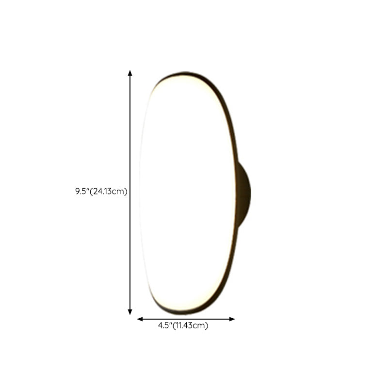 Simple Wall Sconce Curl Outdoor Wall Light Fixture with Acrylic Shade