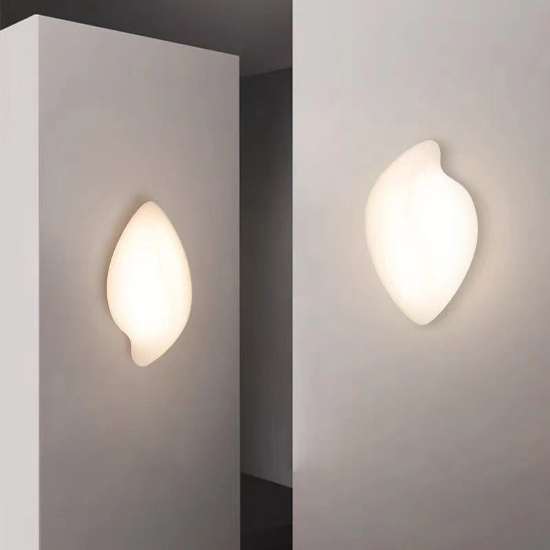Single Modernism Wall Mounted Sconce White Acrylic LED Wall Light for Bedroom