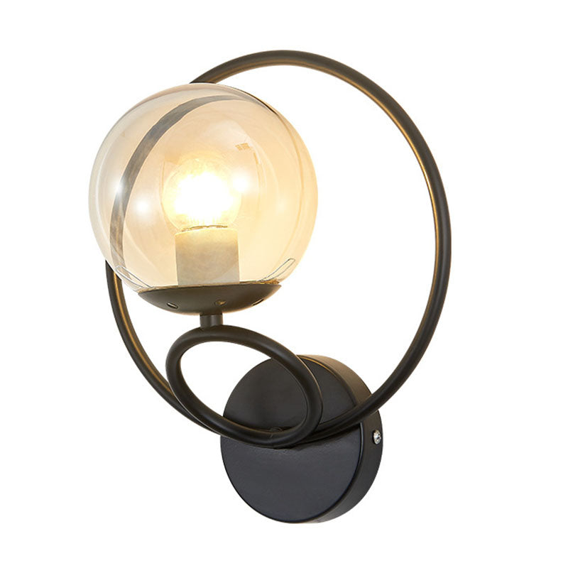 Modern Simple Iron Vanity Light Circle Shape Vanity Lamp for Shower Room