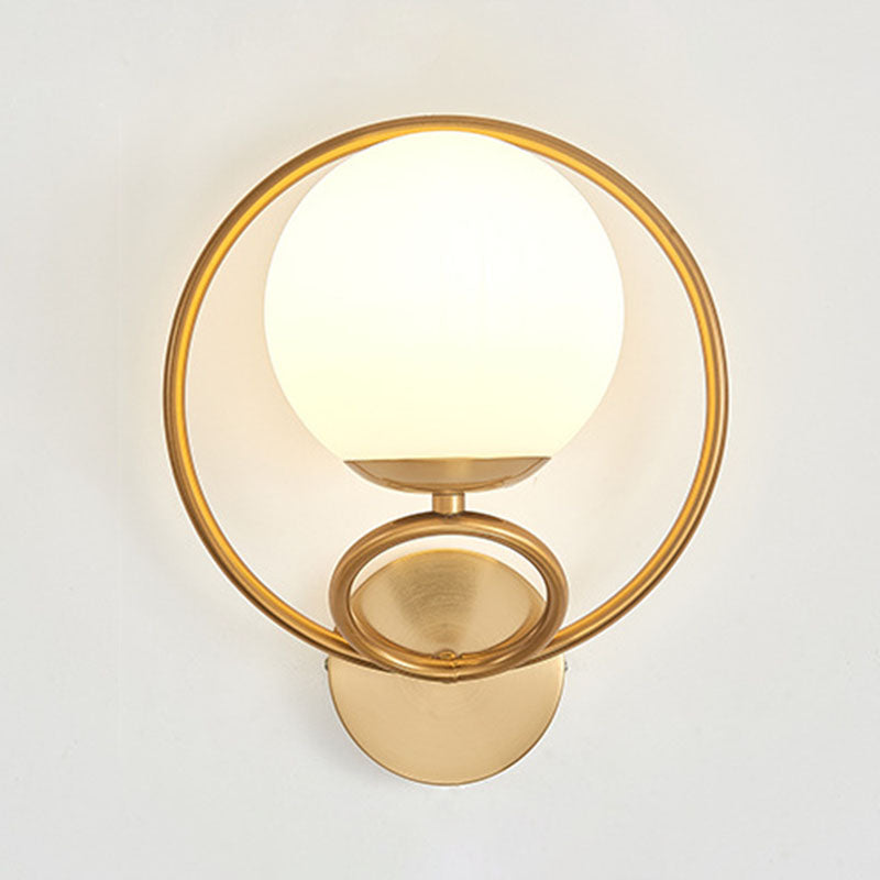 Modern Simple Iron Vanity Light Circle Shape Vanity Lamp for Shower Room