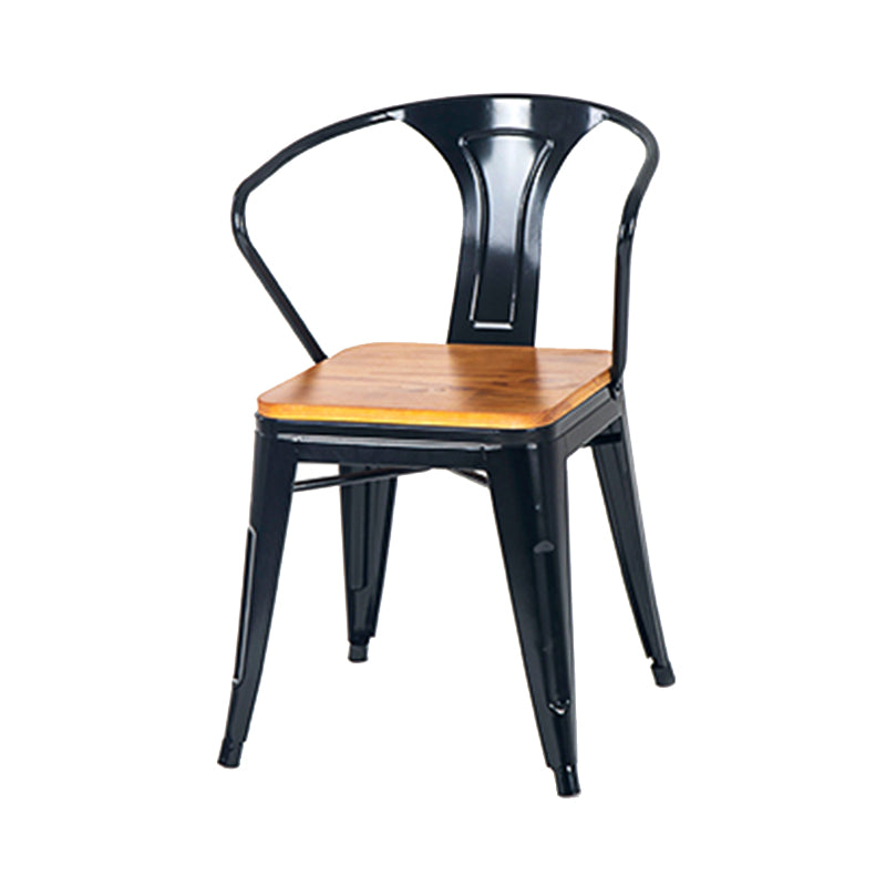 Fixed Industrial Dinette Set 1/3 Pcs Brown Solid Wood Furniture for Home