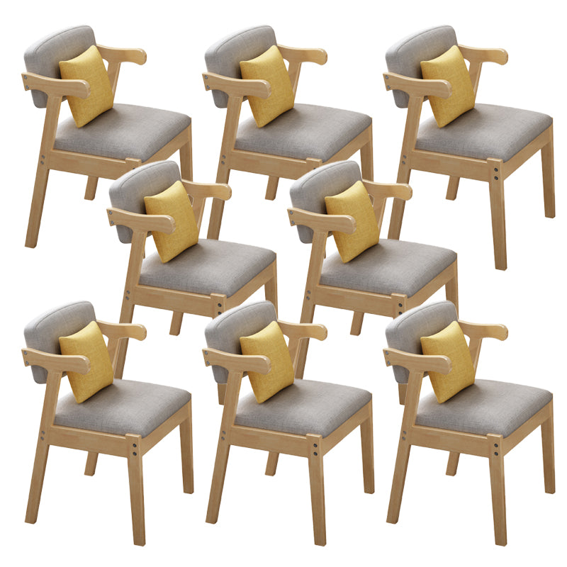 Contemporary Armless Dining Chair Home Solid Wood Dining Chair