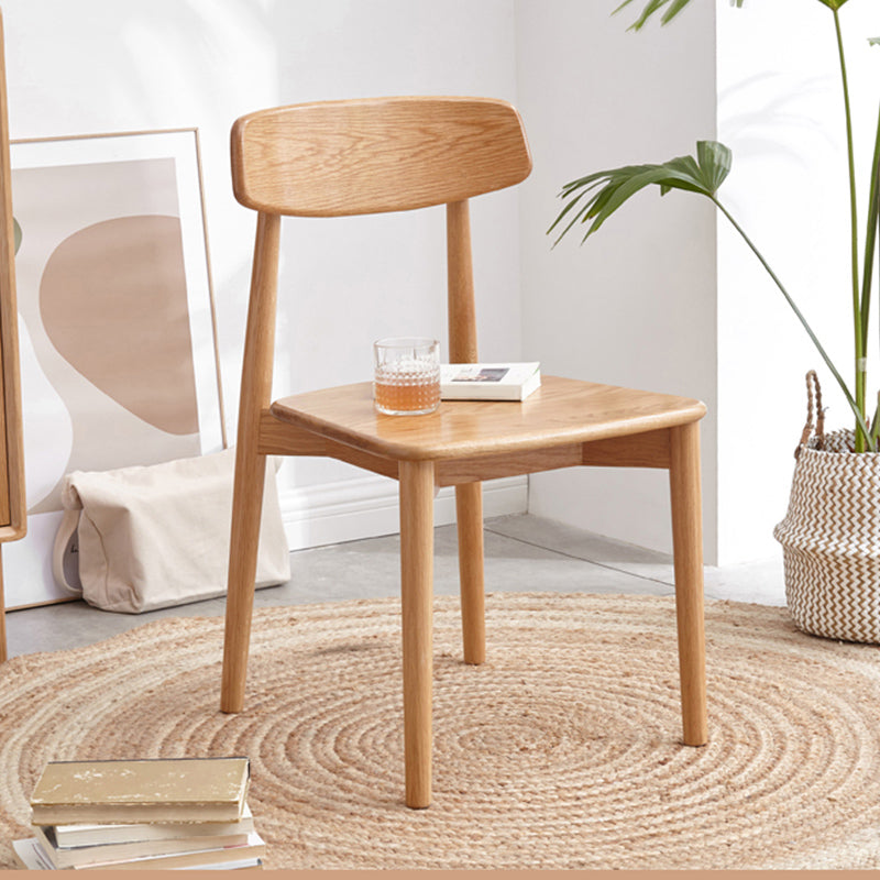 Dining Room Armless Dining Chair Home Wood Open Back Dining Chair