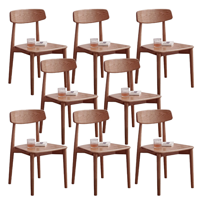 Dining Room Armless Dining Chair Home Wood Open Back Dining Chair