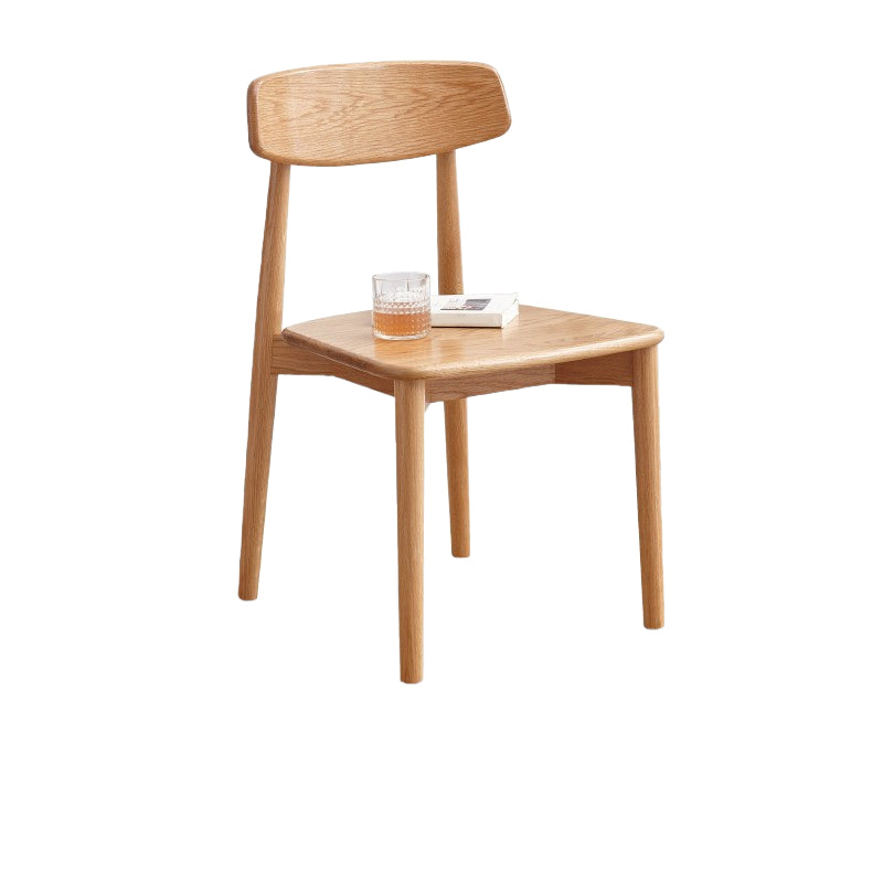 Dining Room Armless Dining Chair Home Wood Open Back Dining Chair