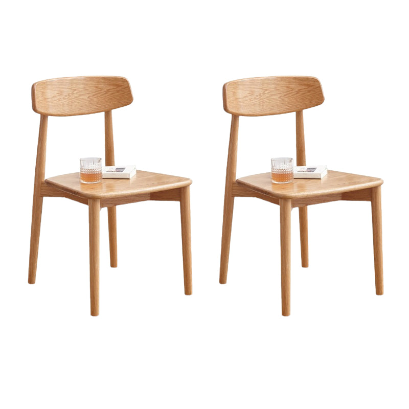 Dining Room Armless Dining Chair Home Wood Open Back Dining Chair