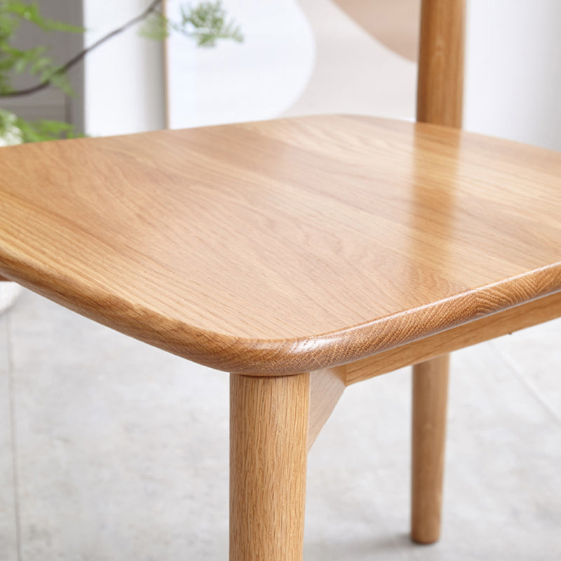 Dining Room Armless Dining Chair Home Wood Open Back Dining Chair