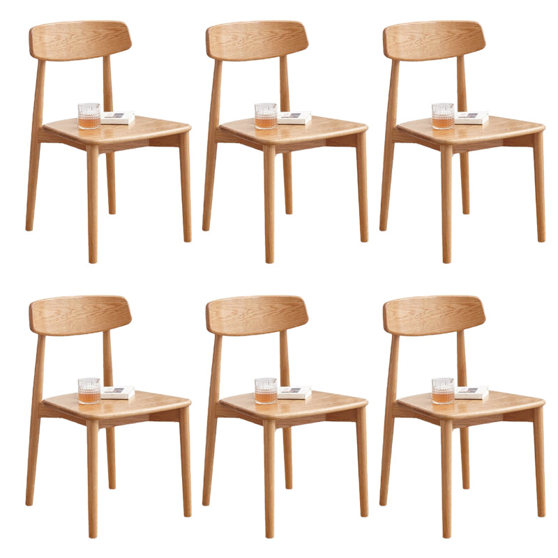 Dining Room Armless Dining Chair Home Wood Open Back Dining Chair